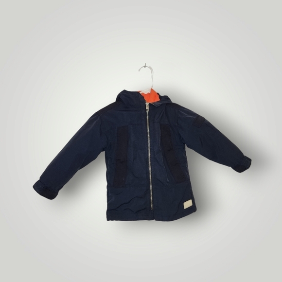 Zara Kids Boy Parka With Constracting Detachable Jacket Size 5 - Picture 3 of 15